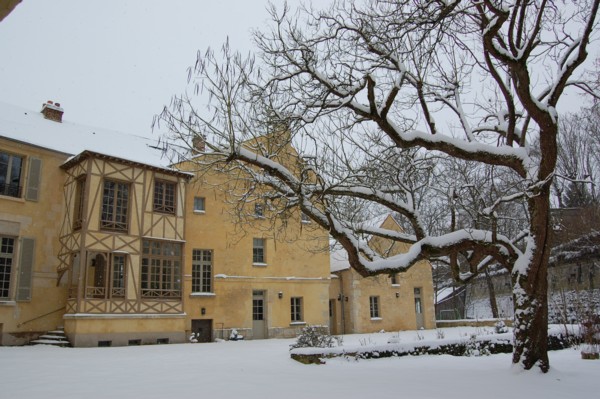 facade côté jardin neige